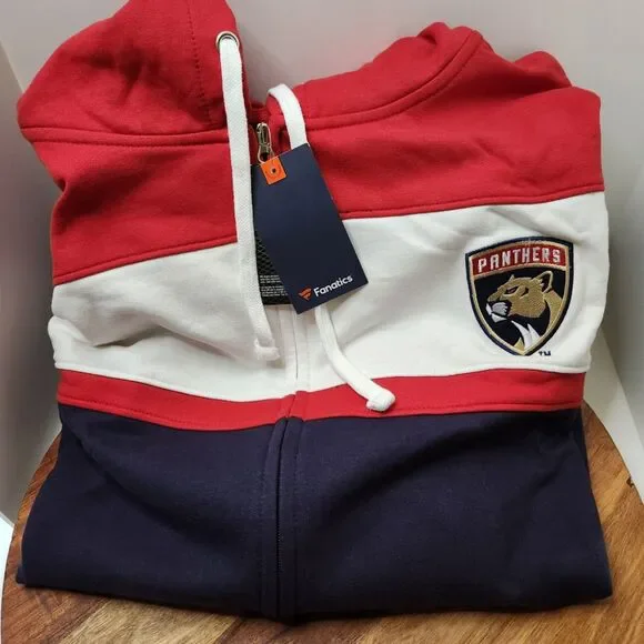 Florida Panthers NHL Full‑Zip Hoodie Men’s 4XL Fanatics NWT - Picture 3 of 11